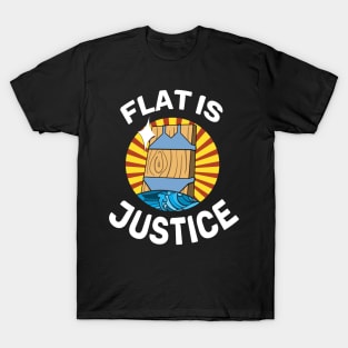 Flat is Justice Anime T-Shirt